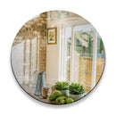 Espelho decorativo redondo de acrílico, ideal para sala de estar, quarto, cozinha, banheiro, hall, escritório, design moderno