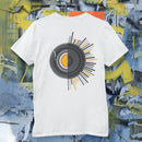 Camiseta Masculina GuGi Disco de Vinil Alto-falantes Música Retro Rock Anos 70 CM01