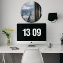 Espelho decorativo redondo de acrílico, ideal para sala de estar, quarto, cozinha, banheiro, hall, escritório, design moderno