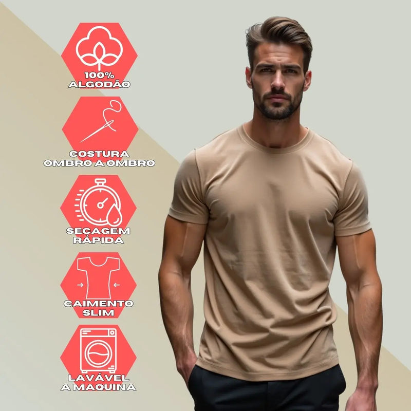 Camiseta Masculina GUGI Fio 30.1 – Básica, Estilosa e Atemporal