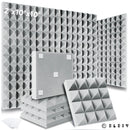 Studio Acoustic Soundproof Foam Panels 6/12/24 Pcs, Pyramid Sound Insulation Treatment Acoustic Sponge，Acoustic Foam Panels