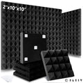 Studio Acoustic Soundproof Foam Panels 6/12/24 Pcs, Pyramid Sound Insulation Treatment Acoustic Sponge，Acoustic Foam Panels
