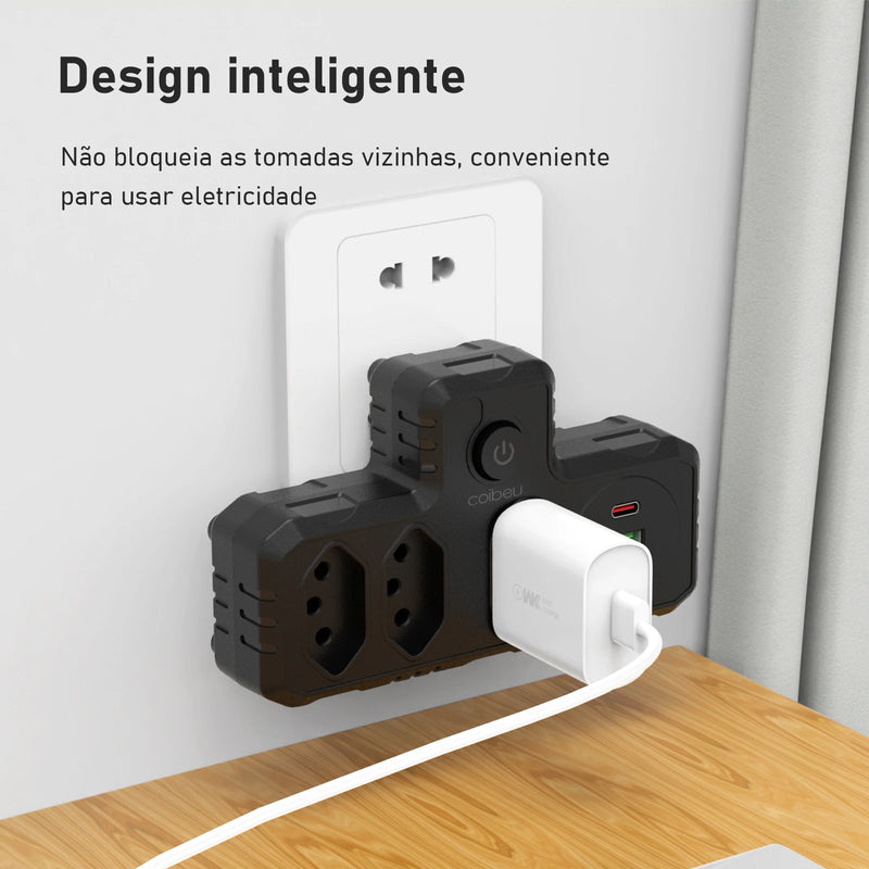 Tomada, plugue,extensão,USB,adaptador de plugue universal