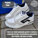 Tênis Masculino Casual, Flow em Couro Legítimo