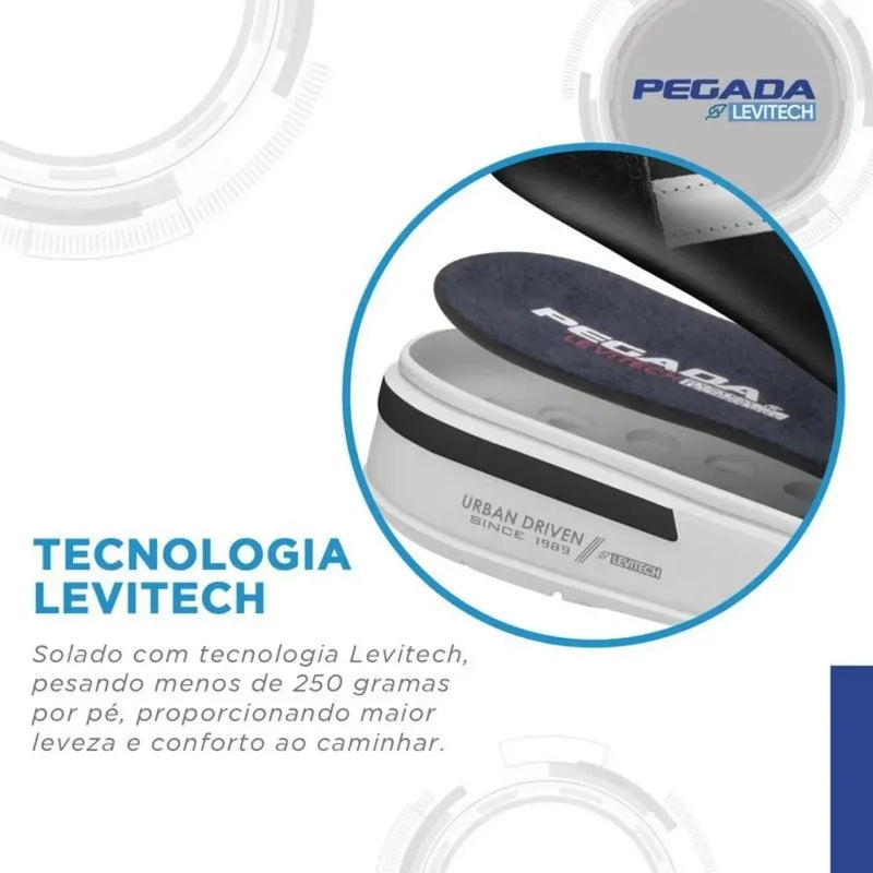 Tênis Masculino Casual, Flow em Couro Legítimo