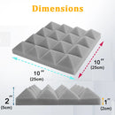 Studio Acoustic Soundproof Foam Panels 6/12/24 Pcs, Pyramid Sound Insulation Treatment Acoustic Sponge，Acoustic Foam Panels