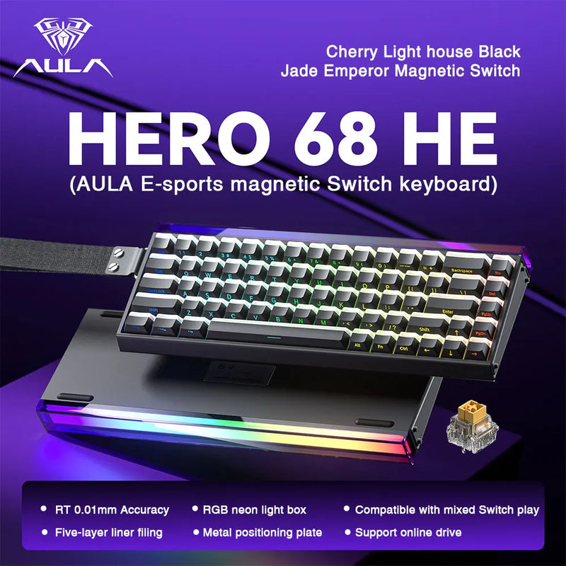 Teclado Gamer, AULA HERO - 68HE