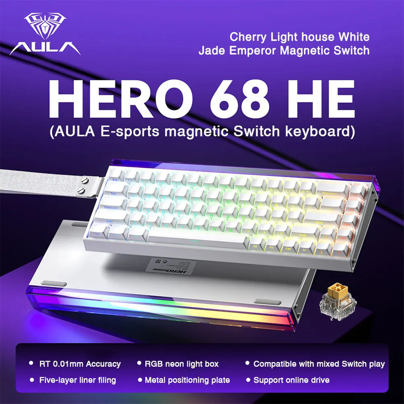 Teclado Gamer, AULA HERO - 68HE